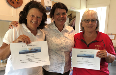 Senior Grade (3-5) Winner Gillian Railey, Runner Up Pauline Budgen